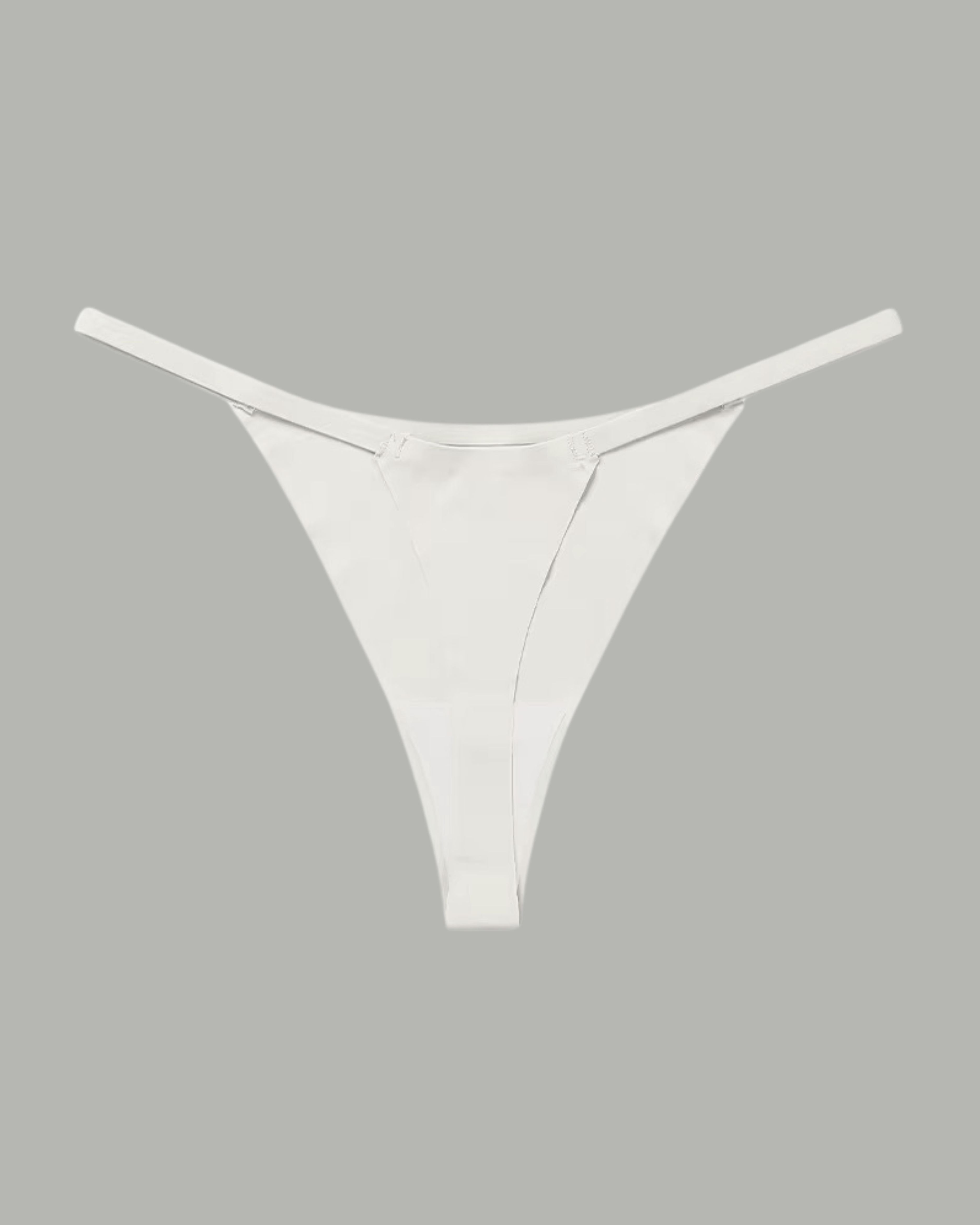 The Kylie Seamless Sports Yoga Thong : White