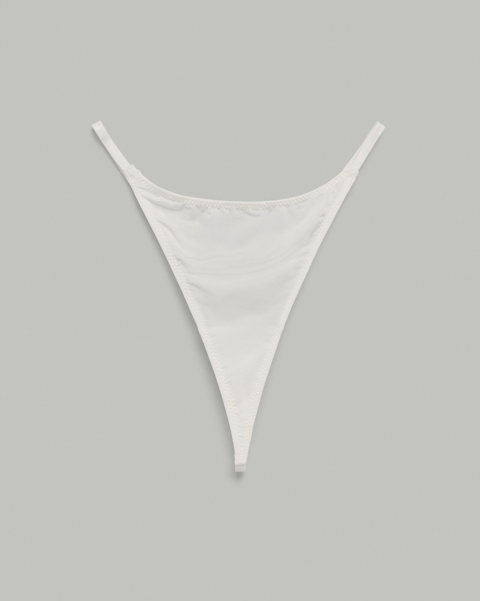 The Lilly Crystal V Thong : White